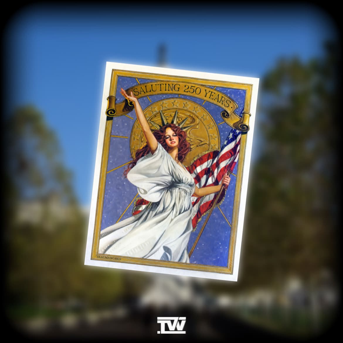 250 Salute Sticker